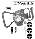 Page L Diagram and Parts List for EA-500 04001147 - 04999999 Echo Auger