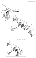 Page D Diagram and Parts List for ED-2000 Type 1 -After S/N 011006 Echo Engine