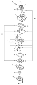 Page A Diagram and Parts List for ED-200 05001001 - 05999999 Echo Engine