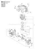 Part Location Diagram of V100000080 Echo Gasket-cylinder