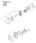 Part Location Diagram of 14585805560 Echo Muffler