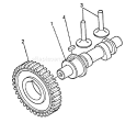 Part Location Diagram of Y16064014011 Echo Camshaft