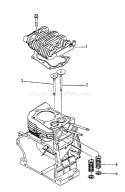 Page F Diagram and Parts List for EG-3500 After S/N 02738 Echo Generator