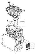 Page F Diagram and Parts List for EG-4300E  Echo Generator