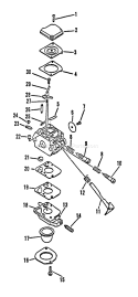 Part Location Diagram of 12531706860 Echo Shaft-Throttle