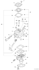 Part Location Diagram of P005002840 Echo Rebuild Kit, Carburetor Rb-209