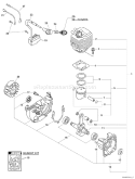 Page C Diagram and Parts List for ES-210 07001001 - 07999999 Echo Chipper Shredder