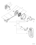 Page F Diagram and Parts List for ES-211 06001001 - 06999999 Echo Chipper Shredder