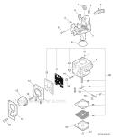 Carburetor - Rb-K106 Diagram and Parts List for ES-250 P33612001001-P33612999999 Echo Chipper Shredder