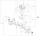 Engine, Short Block - Sb1104 Diagram and Parts List for ES-250 P33612001001-P33612999999 Echo Chipper Shredder