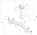Engine, Short Block - Sb1104 Diagram and Parts List for ES-250 P33711001001-P33711999999 Echo Chipper Shredder