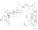 Intake Diagram and Parts List for ES-250 P33813001001-P33813999999 Echo Chipper Shredder