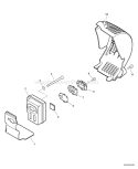 Page E Diagram and Parts List for ES-255 P18812001001 - P18812999999 Echo Chipper Shredder