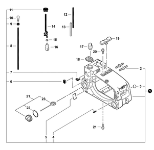 Fuel System Diagram and Parts List for CS-303T C83829001001 - C83829999999 Echo Chainsaw