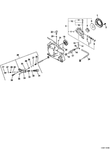Auto-Oiler Diagram and Parts List for CS-8000 Type 1E Echo Chainsaw