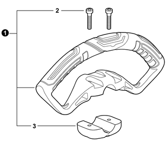 Handle - Support Diagram and Parts List for DPAS-2100SB 404PAS000001 - 404PAS999999 Echo Trimmer