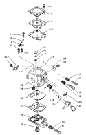 Part Location Diagram of 12311709220 Echo Shaft-Throttle