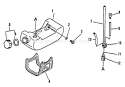 Page D Diagram and Parts List for GT-1100B 174349 - 181000 Echo Trimmer