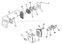 Page F Diagram and Parts List for GT-1100 077001 - 098000 Echo Trimmer