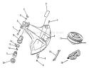 Page E Diagram and Parts List for GT-1100 098001 - 126000 Echo Trimmer