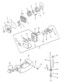 Page D Diagram and Parts List for GT-1100 181001 - 252599 Echo Trimmer