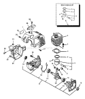 Page G Diagram and Parts List for GT-2000 001001 - 151954 Echo Trimmer