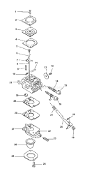 Part Location Diagram of 12531749030 Echo Shaft-Throttle