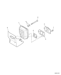 Part Location Diagram of A313000350 Echo Guide-exhaust