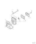 Page D Diagram and Parts List for GT-200R 10001001 - 10002729 Echo Trimmer