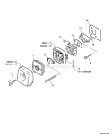 Page J Diagram and Parts List for GT-200R 10002730 - 10999999 Echo Trimmer