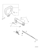 Page H Diagram and Parts List for GT-201EZR 02001001 - 02999999 Echo Trimmer