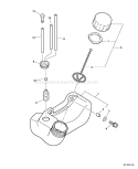 Page F Diagram and Parts List for GT-200R 10002730 - 10999999 Echo Trimmer