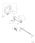 Page H Diagram and Parts List for GT-201 02001001 - 02999999 Echo Trimmer