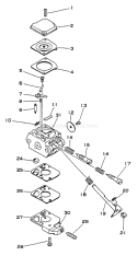 Part Location Diagram of 12531042030 Echo Screw