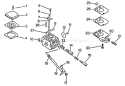 Part Location Diagram of 12530051030 Echo Rebuild Kit