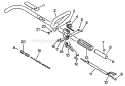 Page B Diagram and Parts List for GT-2103 001001 - 031001 Echo Trimmer