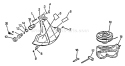 Page E Diagram and Parts List for GT-2103 001001 - 031001 Echo Trimmer