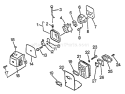 Page G Diagram and Parts List for GT-2103 001001 - 031001 Echo Trimmer