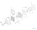 Intake Diagram and Parts List for GT-225I S54711001001-S54711999999 Echo Trimmer