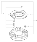 2-Line Rapid Loader Head Diagram and Parts List for GT-225I S54711001001-S54711999999 Echo Trimmer