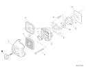 Intake Diagram and Parts List for GT-225I S54813001001-S54813999999 Echo Trimmer
