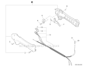 Control Handle Diagram and Parts List for GT-225I S54813001001-S54813999999 Echo Trimmer