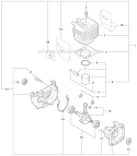 Engine, Short Block - Sb1096 Diagram and Parts List for GT-225I S54813001001-S54813999999 Echo Trimmer