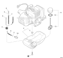 Fuel System Diagram and Parts List for GT-225I S54813001001-S54813999999 Echo Trimmer