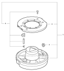2-Line Rapid Loader Head Diagram and Parts List for GT-225 S08612001001-S08612999999 Echo Trimmer