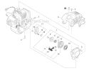 Engine Cover, Starter Diagram and Parts List for GT-225 S09313001001-S09313999999 Echo Trimmer