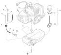 Fuel System Diagram and Parts List for GT-225 S09313001001-S09313999999 Echo Trimmer