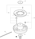 Page O Diagram and Parts List for GT-225 S09812001001-S09812999999 Echo Trimmer
