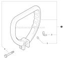 Page H Diagram and Parts List for GT-225 S09812001001-S09812999999 Echo Trimmer