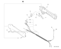 Control Handle Diagram and Parts List for GT-225 S09911001001-S09911999999 Echo Trimmer